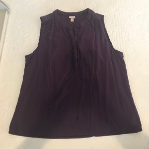 Sleeveless Knit Blouse